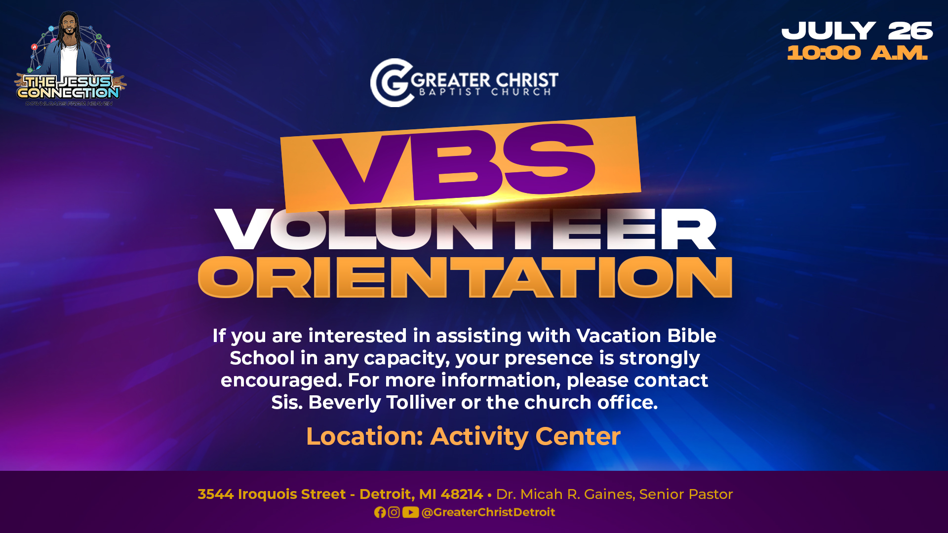 VBS Orientation